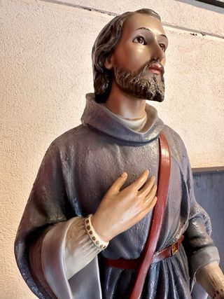 IMAGEN SAN ISIDRO LABRADOR. OLOT. 85 cms.