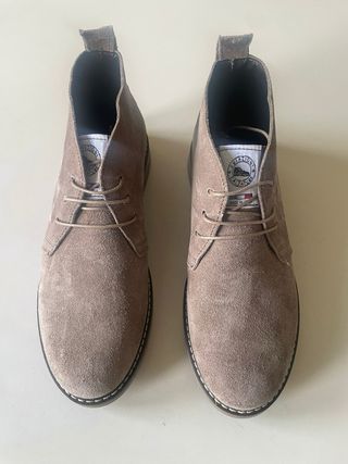 Polacchine uomo vera pelle scamosciata