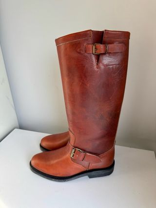 Stivali biker Docksteps donna marrone