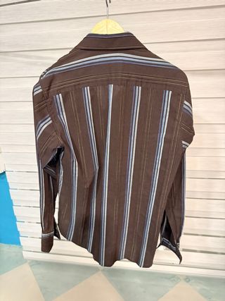 Camisa de rayas QQ para hombre