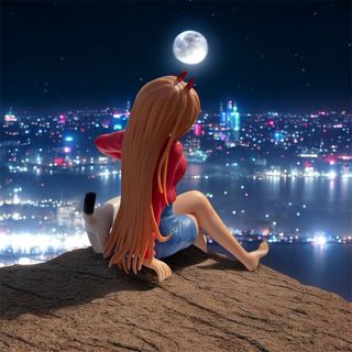 Figura Chainsaw Man Power Promise Scene con Meowy