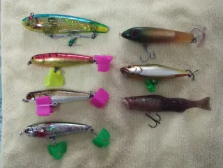 Lote señuelos pesca variados