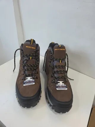 Zapatillas Trekking Skechers Hombre Marrón/Gris