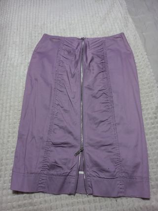 Falda midi Purificación Garcia morada