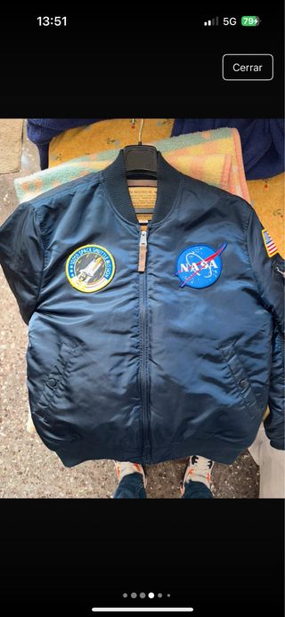 Chaqueta Alpha Industries NASA Azul nueva perfecto