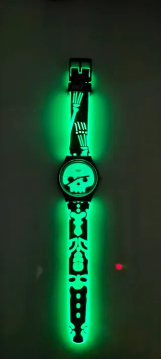 Reloj Swatch Calavera y Huesos