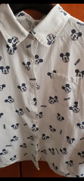 Camisa Blanca Mickey Mouse