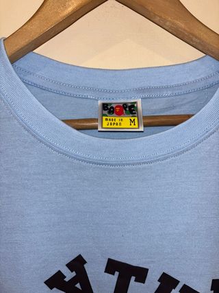 BAPE College Logo T-Shirt Azul Celeste Talla M