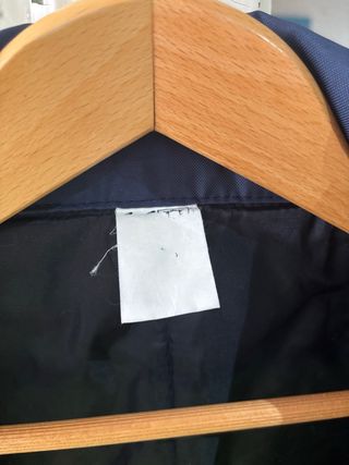 Chaleco azul marino con cremallera