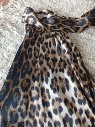 Top fiesta estampado leopardo