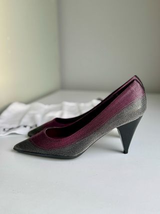 Décolleté Gianna Meliani donna viola/argento