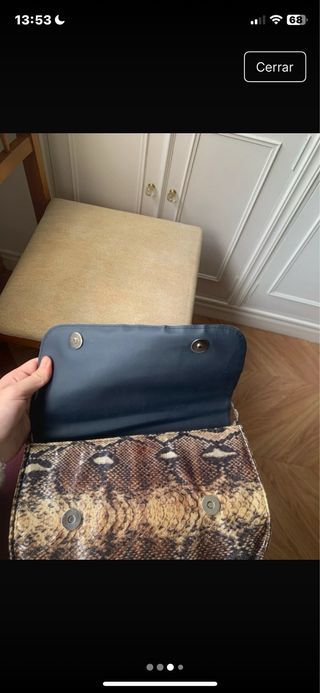 Bolso piel serpiente casi nuevo