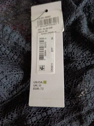 Conjunto lencería DKNY negro encaje