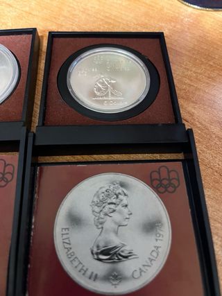 3 monete argento olimpiadi fdc custodia