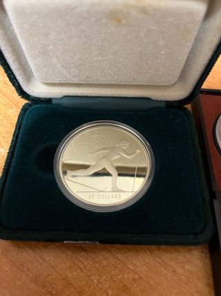 3 monete argento olimpiadi fdc custodia