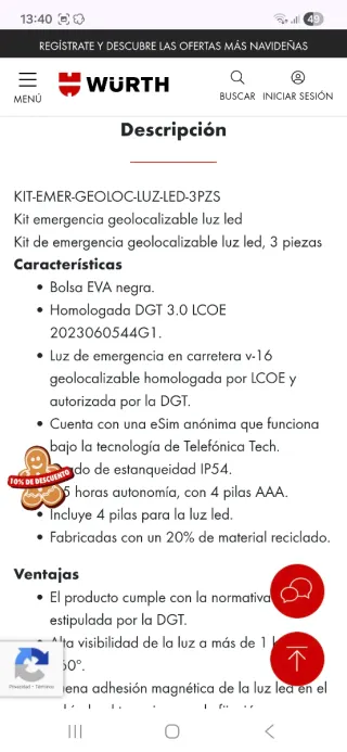 Kit  valiza V16 Homologado y conectado + chaleco +