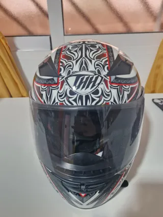 Casco de moto integral con diseño talla M