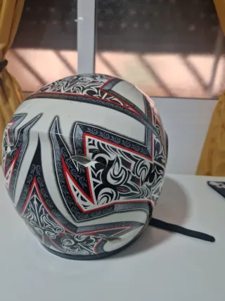 Casco de moto integral con diseño talla M