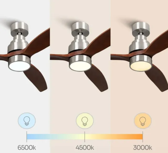 Ventilador de techo madera y metal