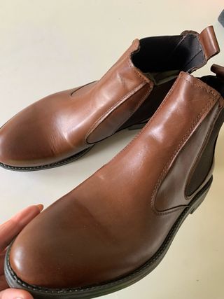 Stivaletti uomo vera pelle marrone