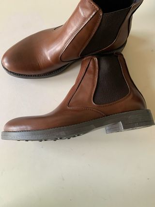 Stivaletti uomo vera pelle marrone