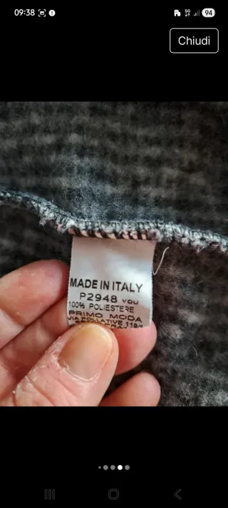 Cappotto donna grigio e nero