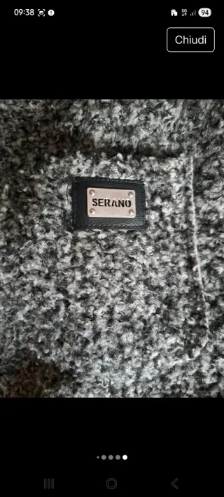 Cappotto donna grigio e nero