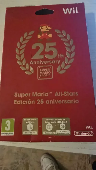 Caja Vacía Super Mario All-Stars 25 Aniversario Wi