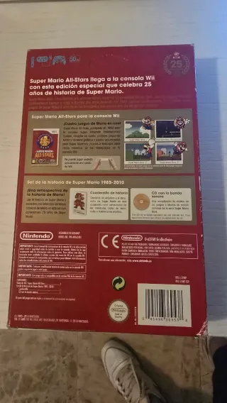 Caja Vacía Super Mario All-Stars 25 Aniversario Wi