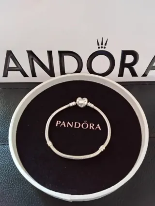 Pulsera Pandora Corazón Plata
