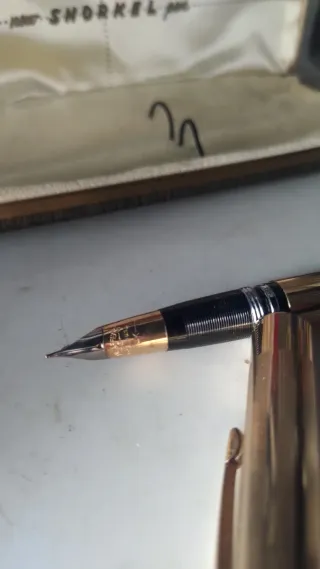 Sheaffer Snorkel Triumph penna e matita oro