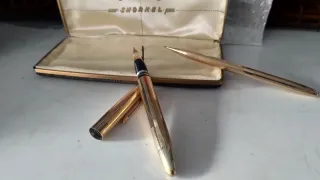 Sheaffer Snorkel Triumph penna e matita oro