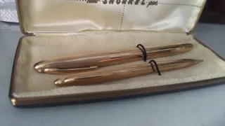 Sheaffer Snorkel Triumph penna e matita oro
