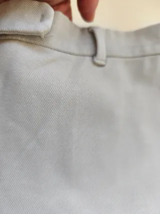 Pantalón S Max Mara beige elegante slim T36