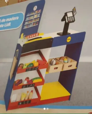 Tienda Supermercado Lidl Madera Juguete