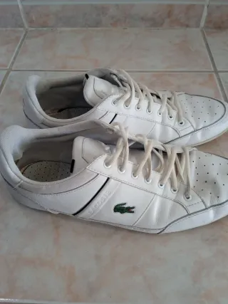 Zapatillas Lacoste Hombre Talla 45 Blancas