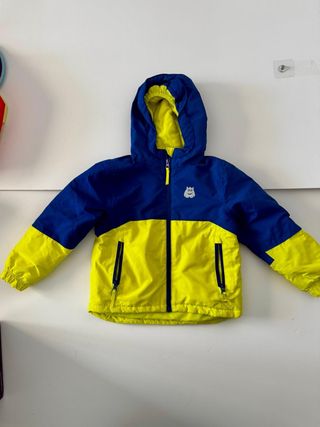 Chaqueta niño de 4 a 5 apara nieve azul y amarilla