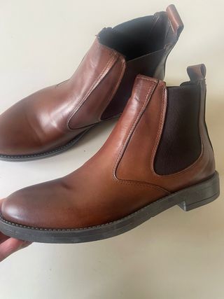 Stivaletti uomo vera pelle marrone