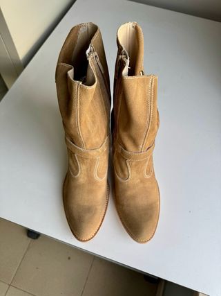 Stivaletti Nero Giardini camoscio marrone