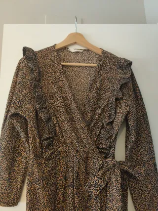 Vestido estampado animal