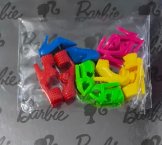 Lote 5 pares zapatos muñeca