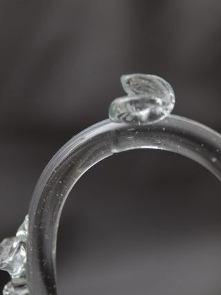 Cesta vidrio Murano colores con asa