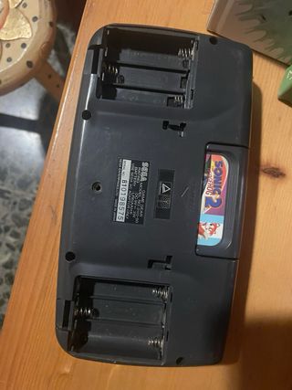 Sega Game Gear Negra Sin tapas de las pilas