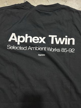 Supreme x Aphex Twin Tee Negra Custom