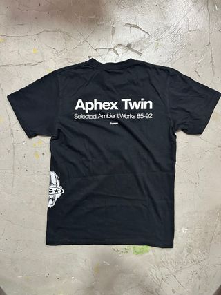 Supreme x Aphex Twin Tee Negra Custom