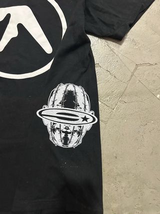 Supreme x Aphex Twin Tee Negra Custom