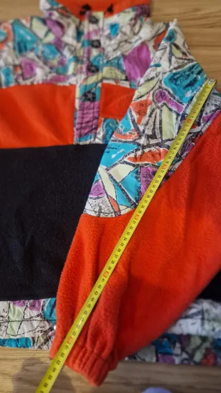 Sudadera polar vintage multicolor