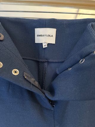 Pantalón vestir BIMBA Y LOLA azul Talla M