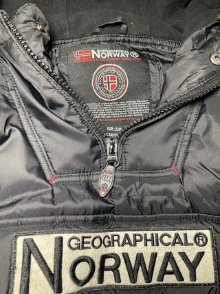 Abrigo Geographical Norway color negro