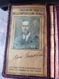 República carnet Col.  Oficial Médicos de Sevilla